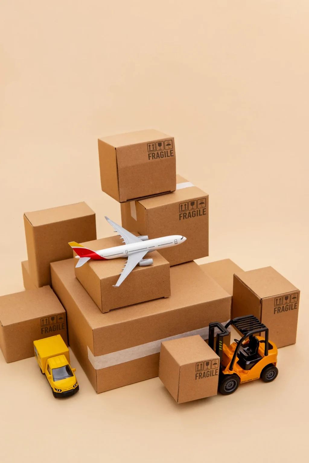 Vehicles and boxes supply chain representation