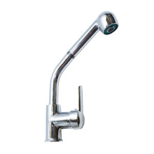 Μπαταρία κουζίνας όρθια με ντουζάκι θερμομεικτική.