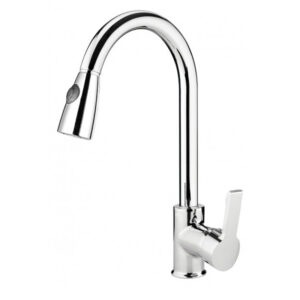 Μπαταρία κουζίνας με ντουζάκι όρθια Mimoza.