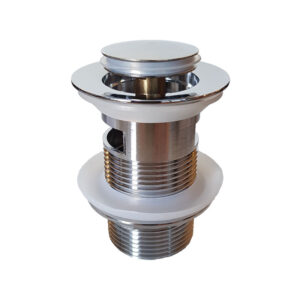 Αυτόματη βαλβίδα νιπτήρος με υπερχείλιση Crystal χρωμέ