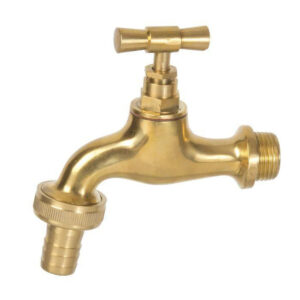 Κάνουλα χρυσή με ρακόρ Truva