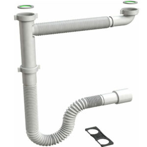 Σιφόνι νεροχύτη διπλό σπαστό Ιταλίας